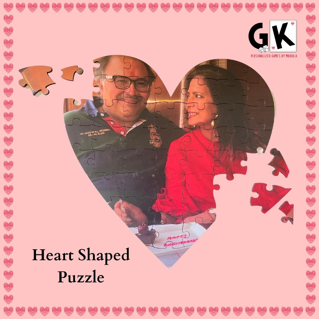 Heart Shaped Puzzle 48 PC - Valentines