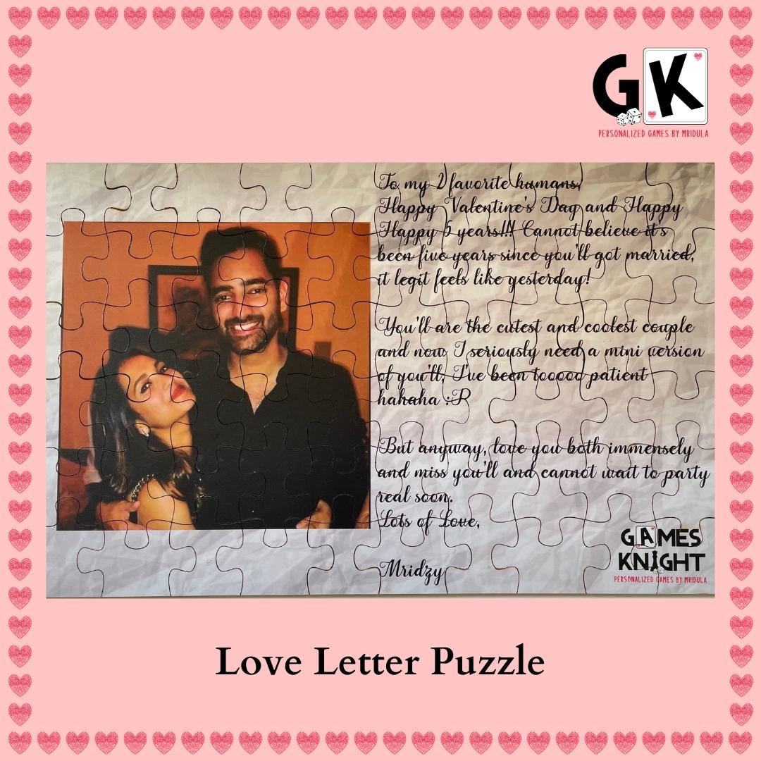 Love Letter Puzzle 60 PC - Valentines